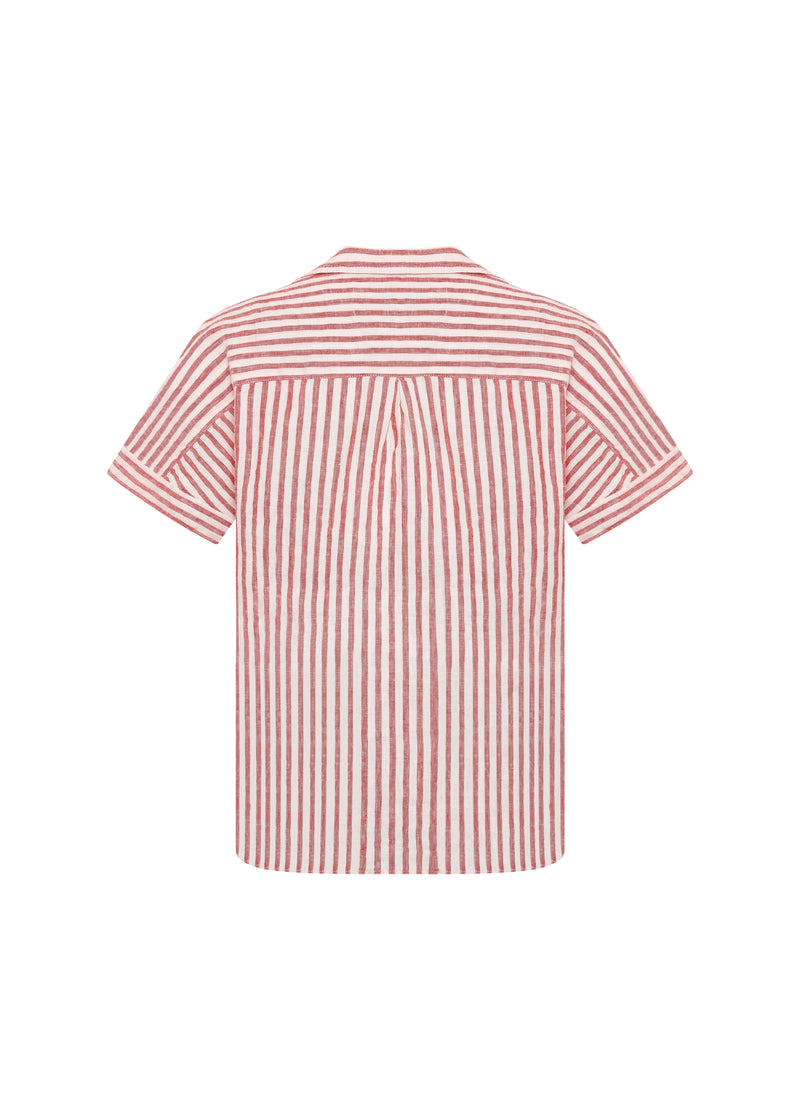 Klitmøller Collective ApS Amanda shirt  Shirts Cream/red