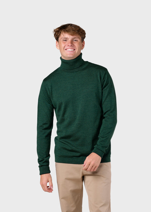 Klitmøller Collective ApS Anders knit Knitted sweaters Moss Green