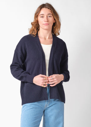 Klitmøller Collective ApS Annemarie cardigan knit Knitted sweaters Navy