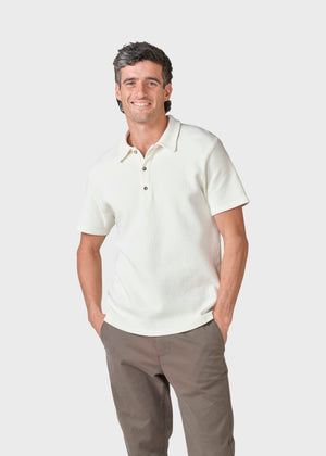 Klitmøller Collective ApS Banks polo tee OCS T-Shirts Cream