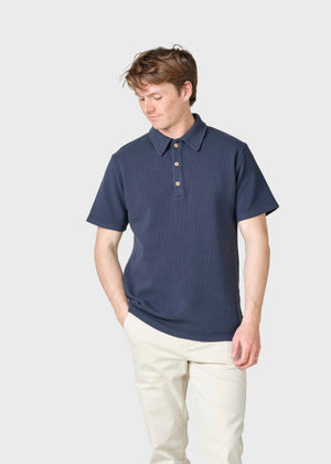 Klitmøller Collective ApS Banks polo tee OCS T-Shirts Navy