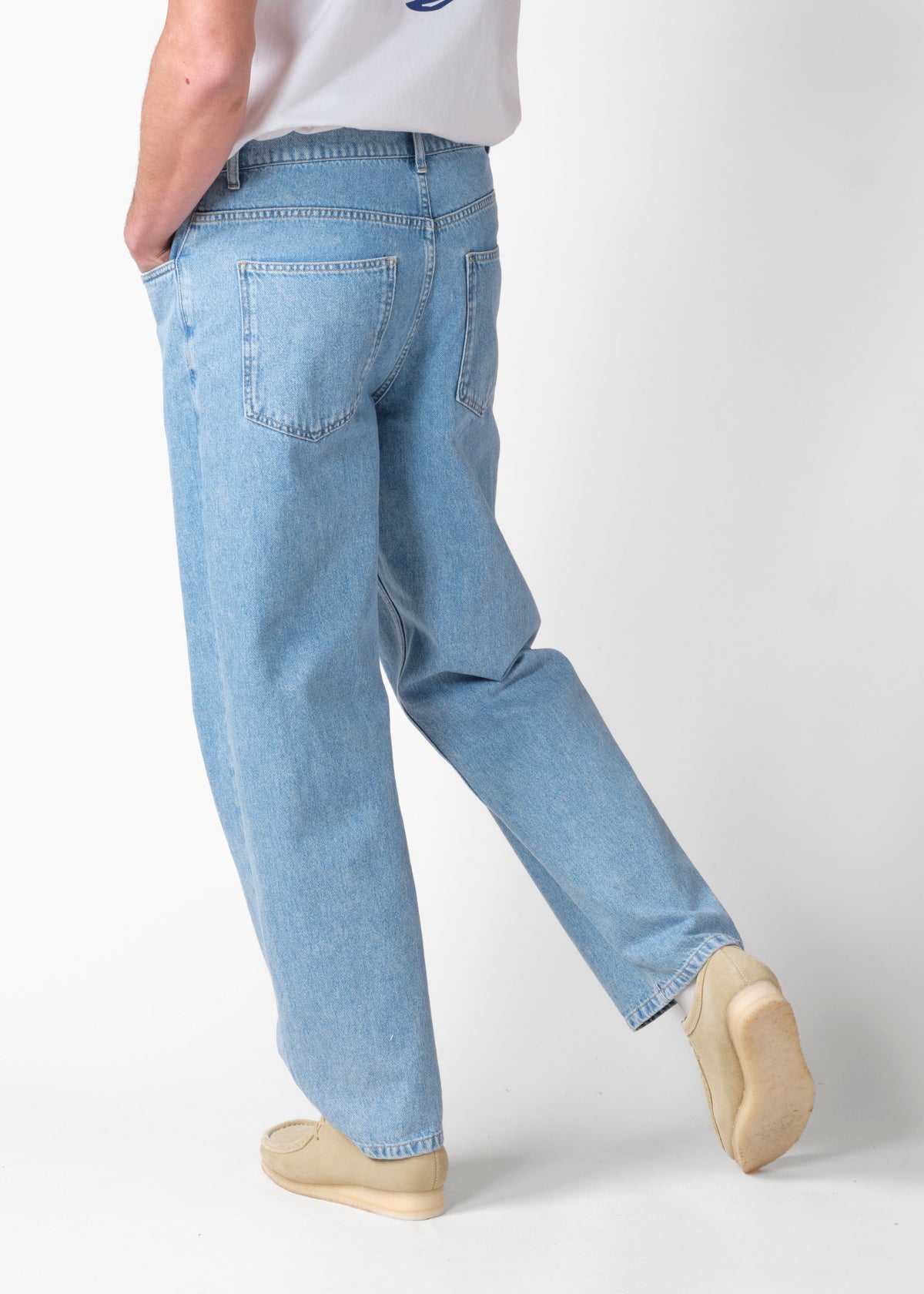 Klitmøller Collective ApS Bastian pants GOTS Pants Extra light blue stonewash