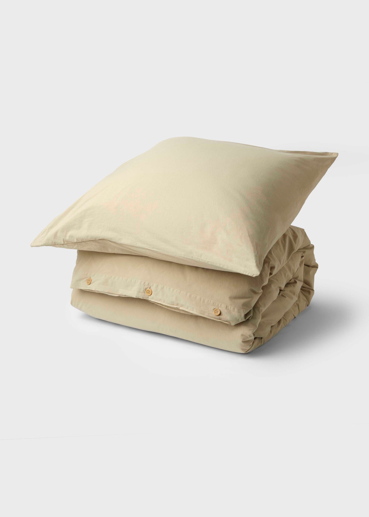 Klitmøller Collective Home Bed set - Plain - 140 x 200 + 60 x 70 Textiles Sand