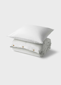Klitmøller Collective Home Bed set - Plain - 140 x 200 + 60 x 70 Textiles White