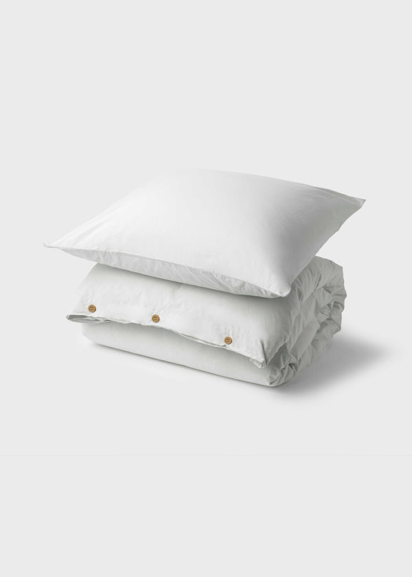 Klitmøller Collective Home Bed set - Plain - 140 x 200 + 60 x 70 Textiles White