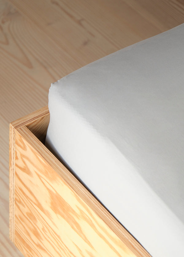 Klitmøller Collective Home Bed sheet 180 x 200 x 30 Textiles Pastel grey