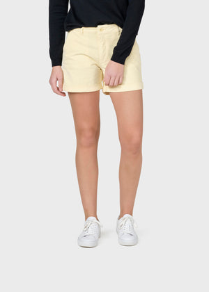 Klitmøller Collective ApS Bella cord shorts Walkshorts Lemon sorbet