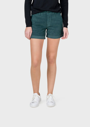 Klitmøller Collective ApS Bella cord shorts Walkshorts Moss Green