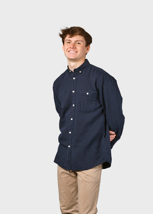 Klitmøller Collective ApS Benjamin linen shirt Shirts Navy