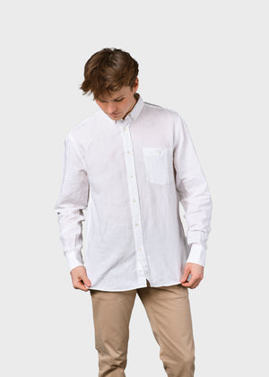 Klitmøller Collective ApS Benjamin linen shirt OCS Shirts White