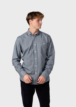 Klitmøller Collective ApS Benjamin lumber shirt Shirts Grey melange