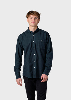 Klitmøller Collective ApS Benjamin lumber shirt Shirts Moss Green