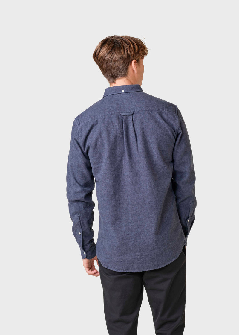 Klitmøller Collective ApS Benjamin lumber shirt Shirts Navy overdye