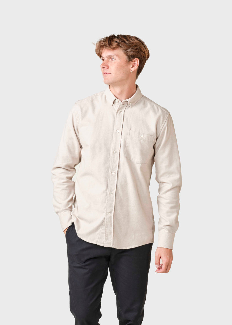 Klitmøller Collective ApS Benjamin lumber shirt Shirts Sand melange