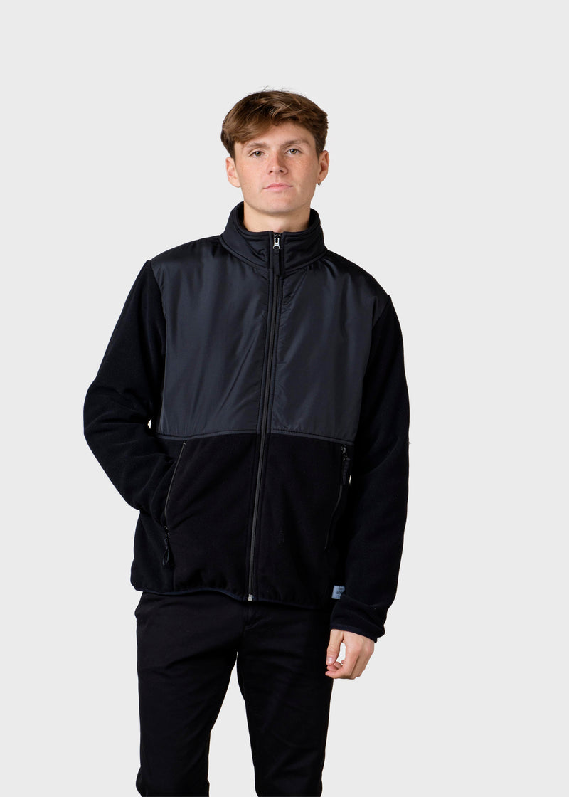 Klitmøller Collective ApS Midi fleece jacket Jackets Black/black