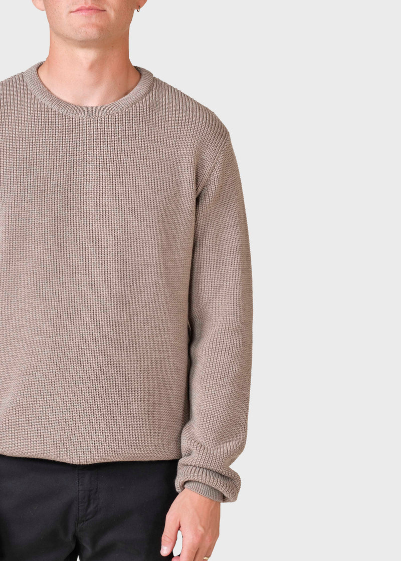 Klitmøller Collective ApS Benny knit  Knitted sweaters Sand