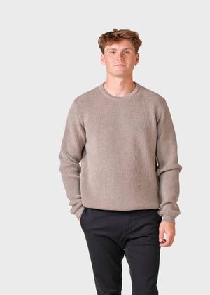 Klitmøller Collective ApS Benny knit  Knitted sweaters Sand