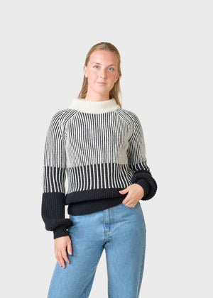 Klitmøller Collective ApS Betty knit  Knitted sweaters Black/cream