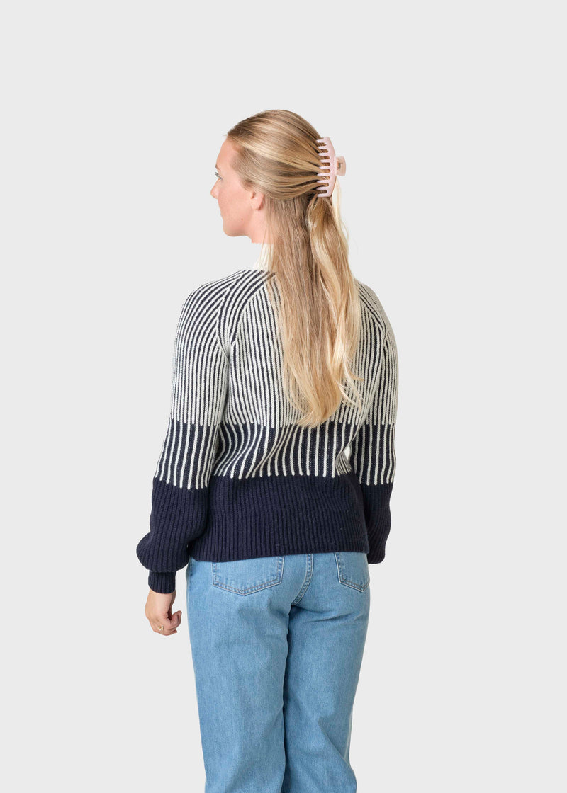 Klitmøller Collective ApS Betty knit  Knitted sweaters Navy/cream