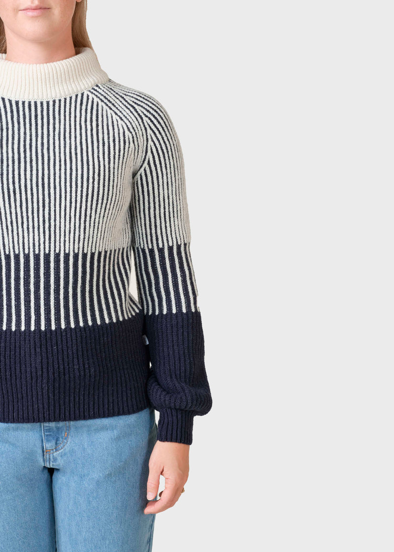 Klitmøller Collective ApS Betty knit  Knitted sweaters Navy/cream