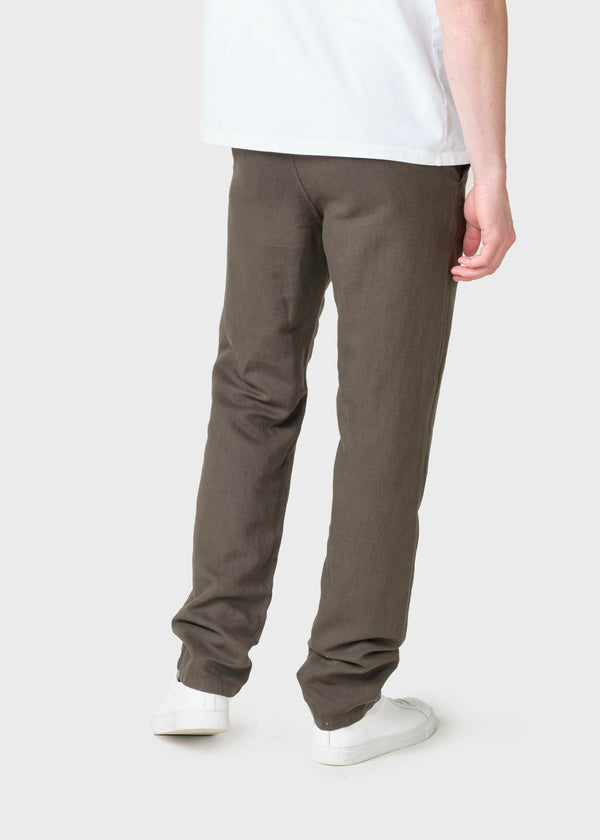 Klitmøller Collective ApS Birger Cotton/Linen pants Pants Olive
