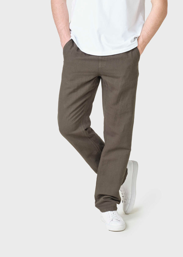 Klitmøller Collective ApS Birger Cotton/Linen pants Pants Olive