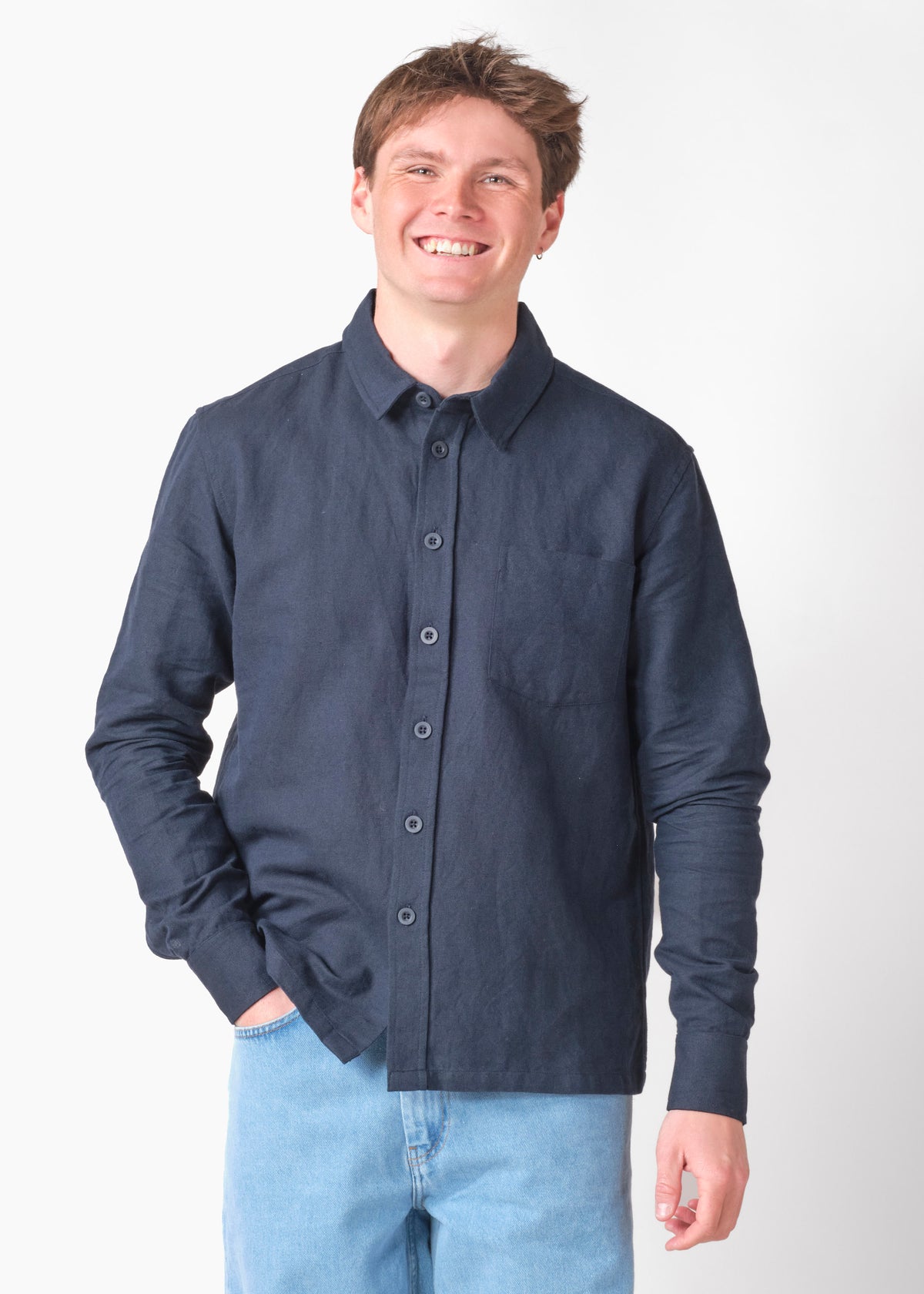 Klitmøller Collective ApS Birger shirt OCS Shirts Navy