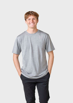 Klitmøller Collective ApS Buster tee  T-Shirts Grey melange