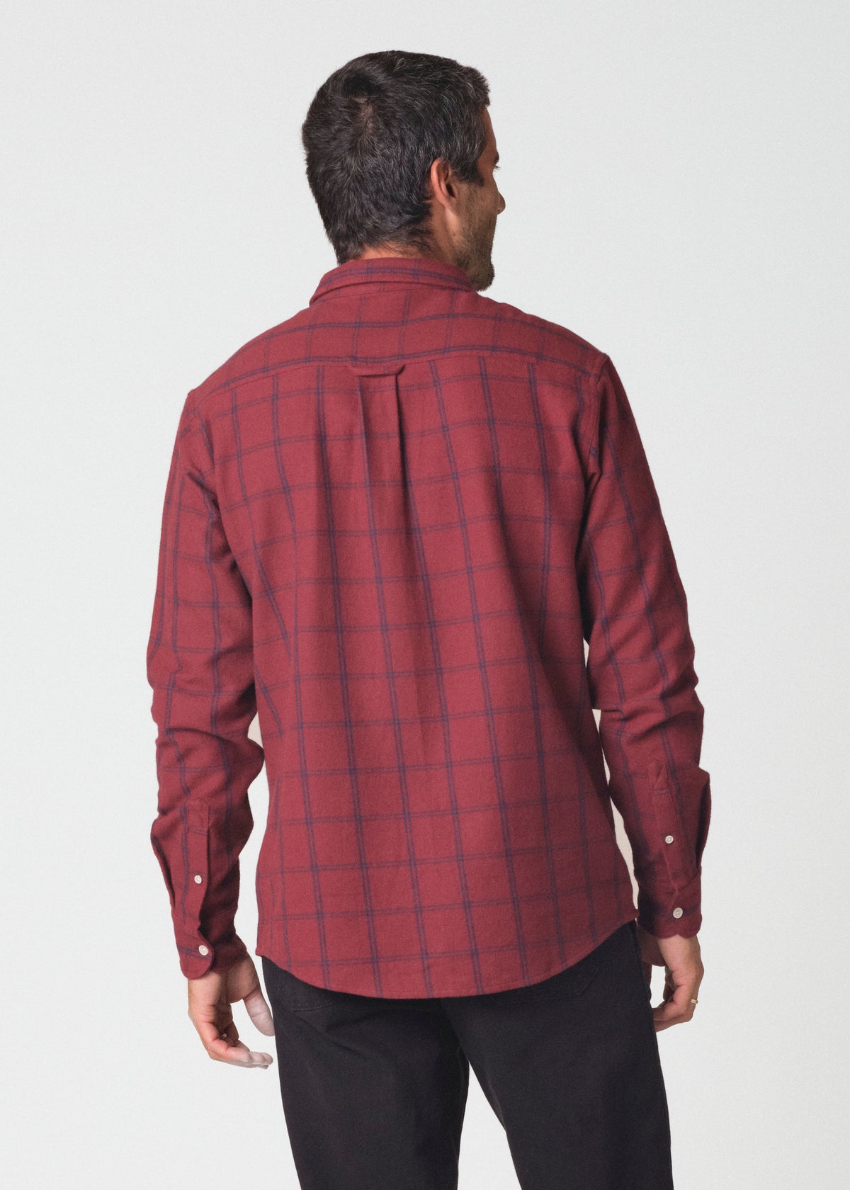 Klitmøller Collective ApS Carter shirt GOTS Shirts Burgundy/navy