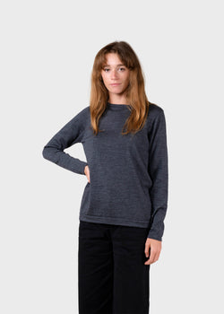 Klitmøller Collective ApS Charlotte knit Knitted sweaters Anthracite