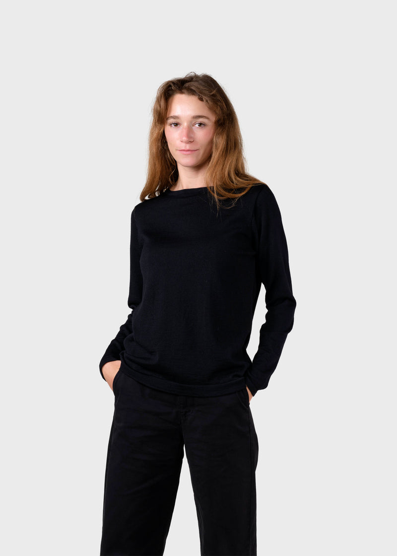 Klitmøller Collective ApS Charlotte knit Knitted sweaters Black