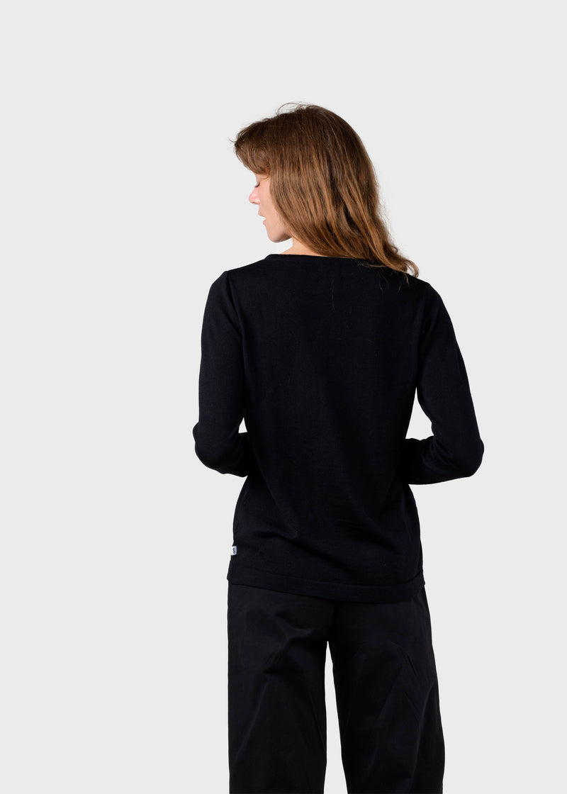 Klitmøller Collective ApS Charlotte knit Knitted sweaters Black