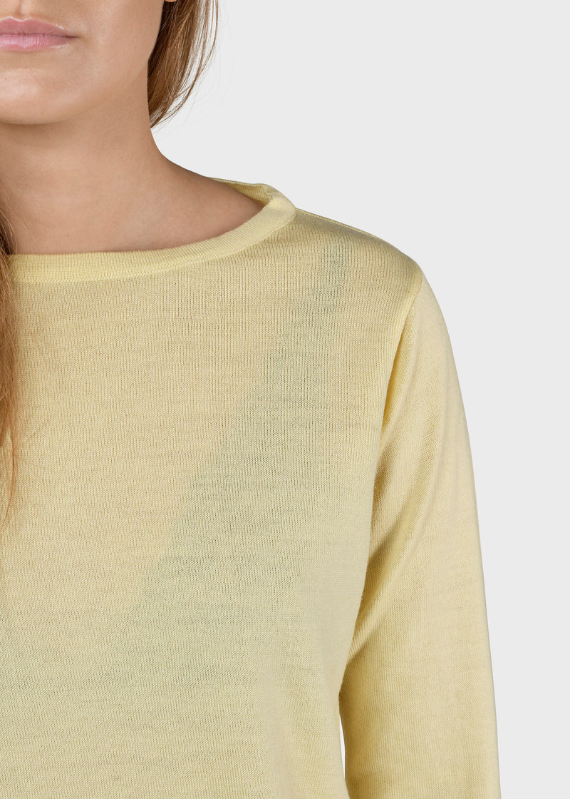 Klitmøller Collective ApS Charlotte knit Knitted sweaters Lemon sorbet