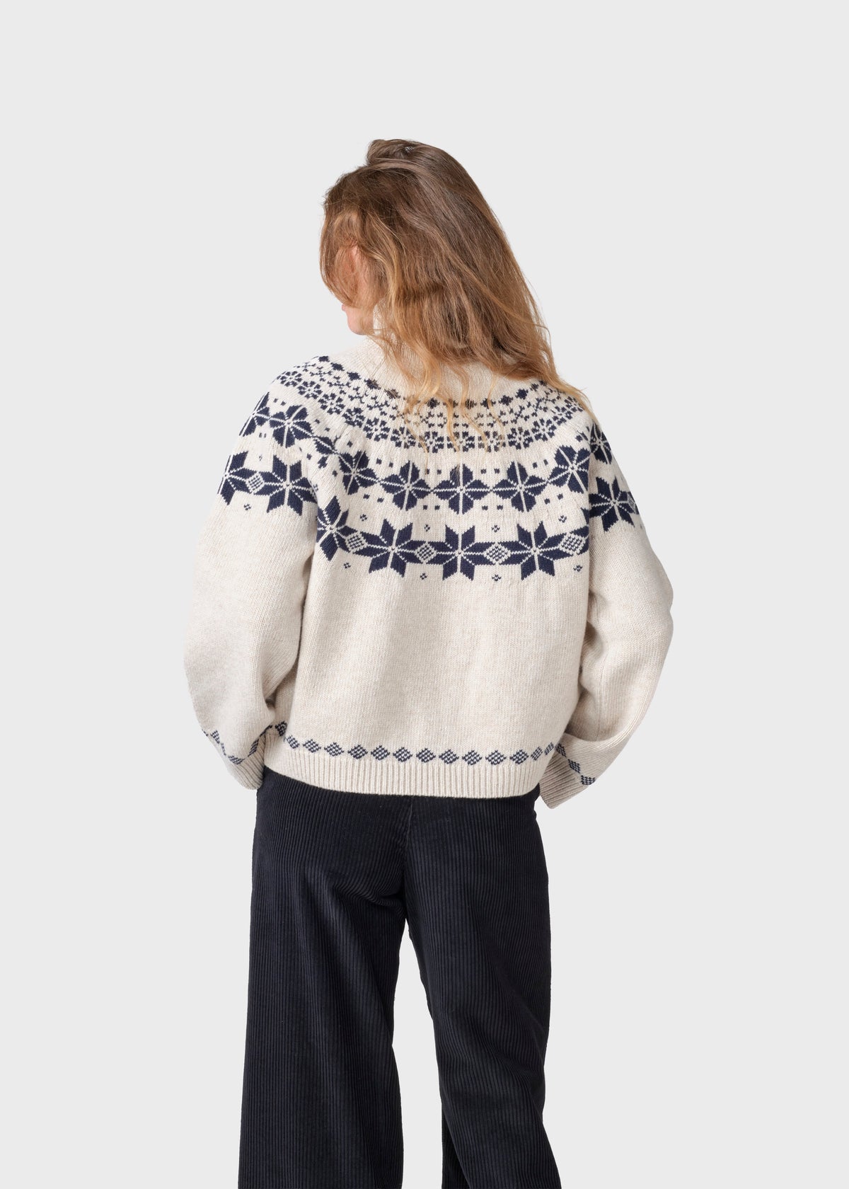 Klitmøller Collective ApS Claire knit  Knitted sweaters Pastel sand/navy