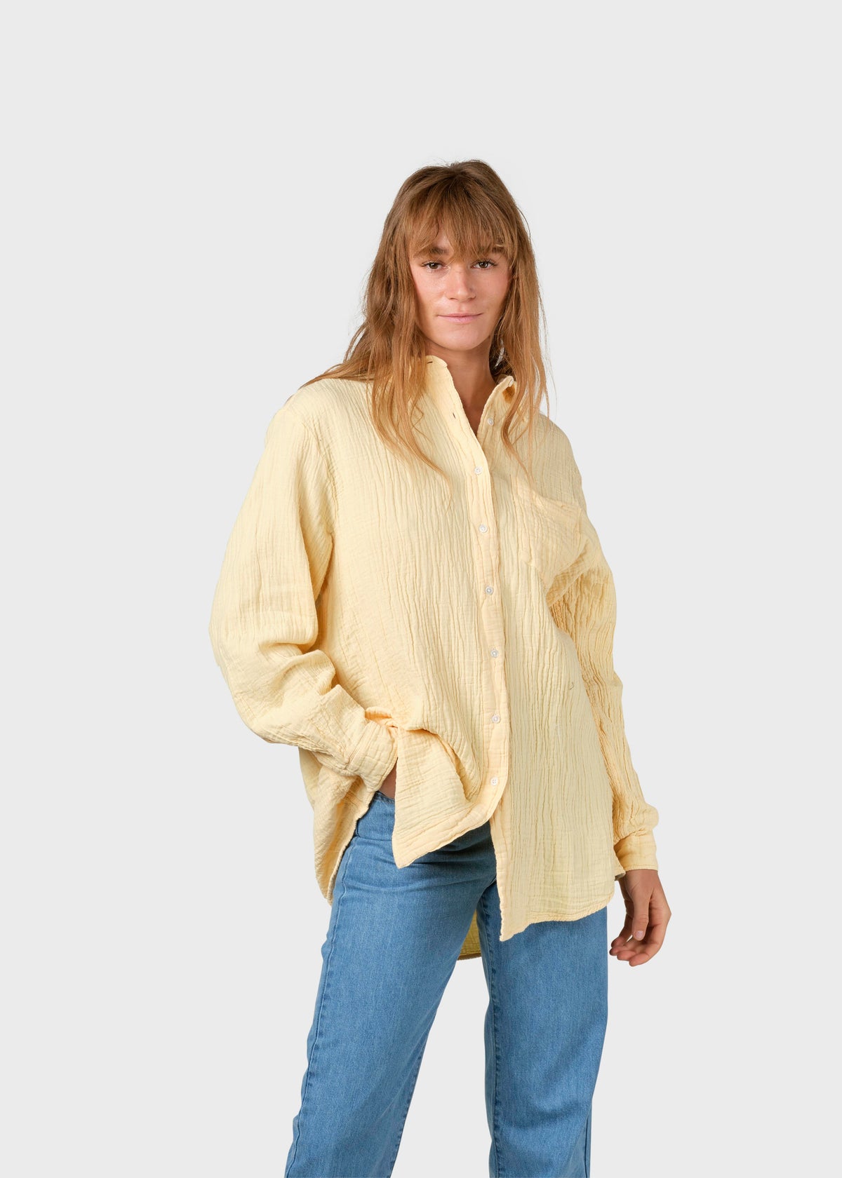 Klitmøller Collective ApS Dahlia shirt Shirts Lemon sorbet