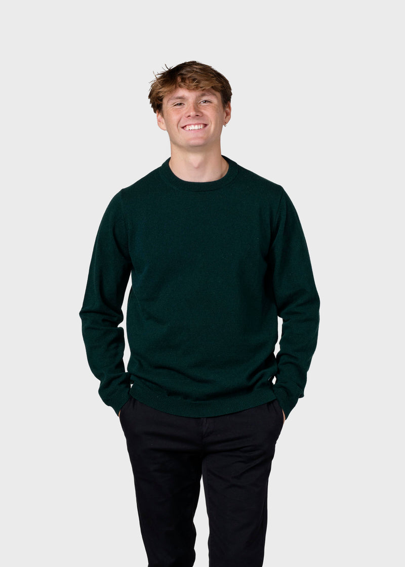 Klitmøller Collective ApS Daniel knit Knitted sweaters Moss Green