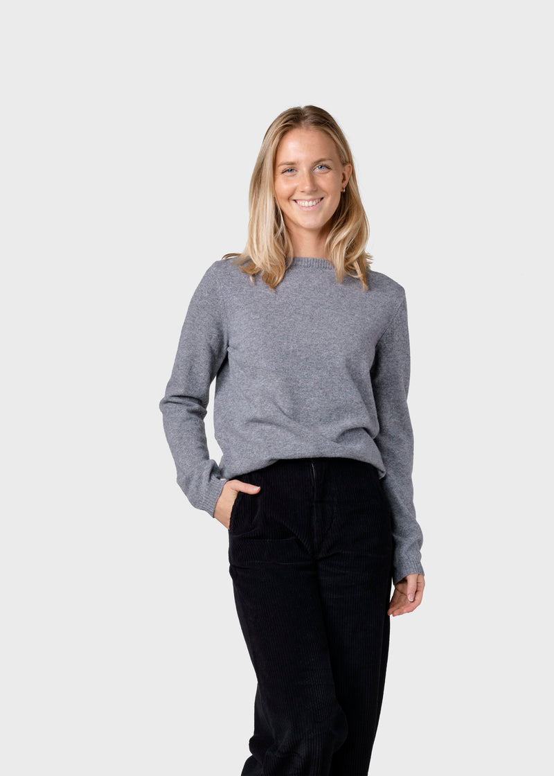 Klitmøller Collective ApS Daniella knit Knitted sweaters Light grey