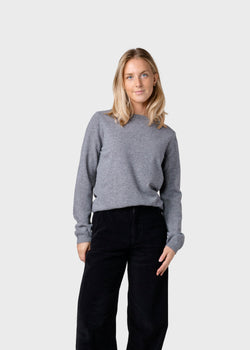 Klitmøller Collective ApS Daniella knit Knitted sweaters Light grey