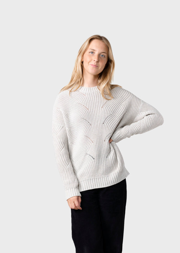 Klitmøller Collective ApS Dina knit  Knitted sweaters Cream melange