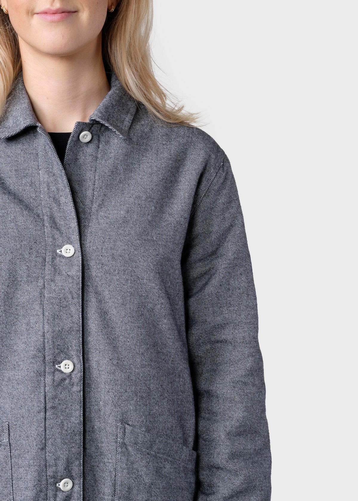Klitmøller Collective ApS Ditte lumber overshirt  Jackets Light grey