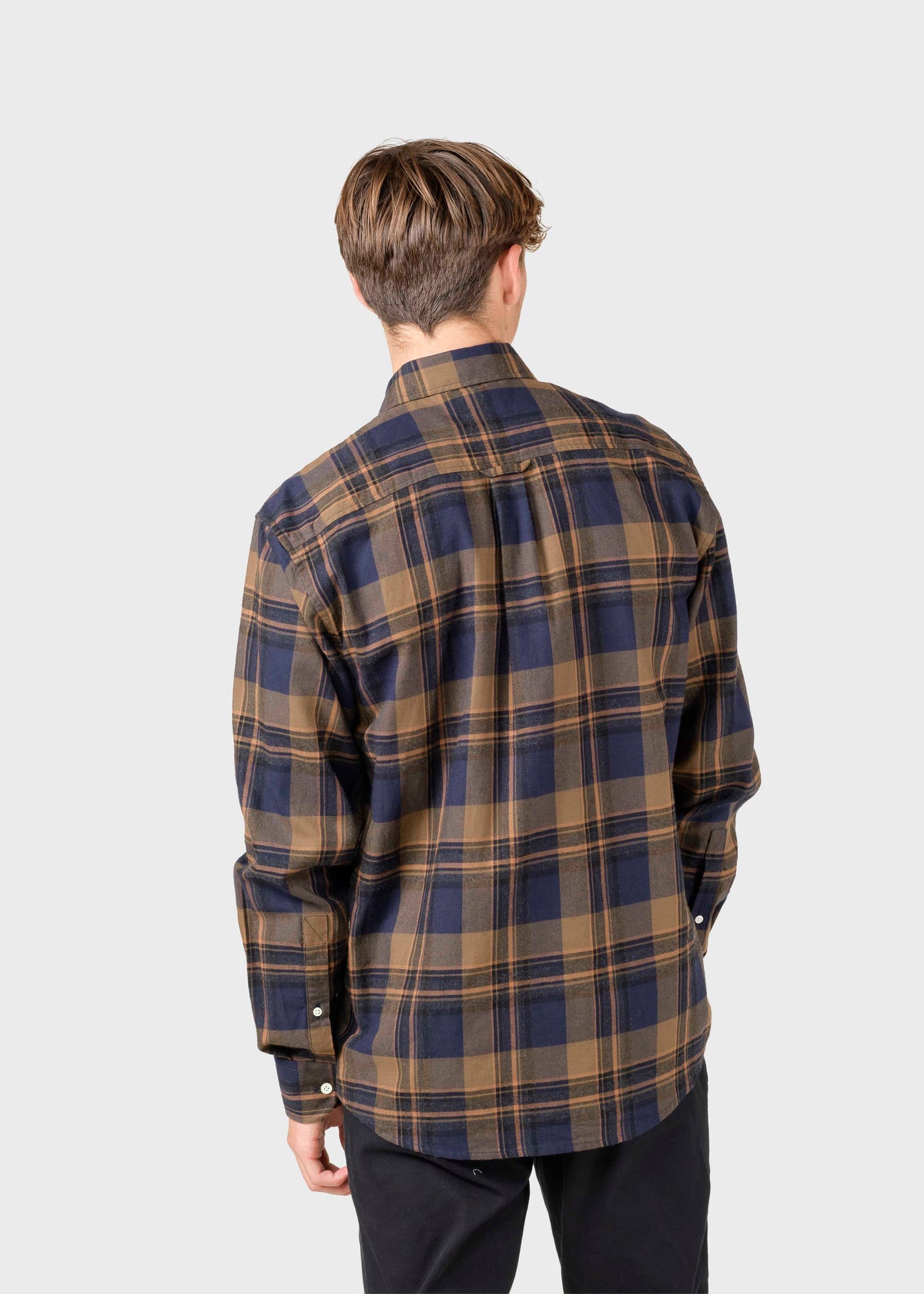Klitmøller Collective ApS Eddie shirt Shirts Black/brown/navy