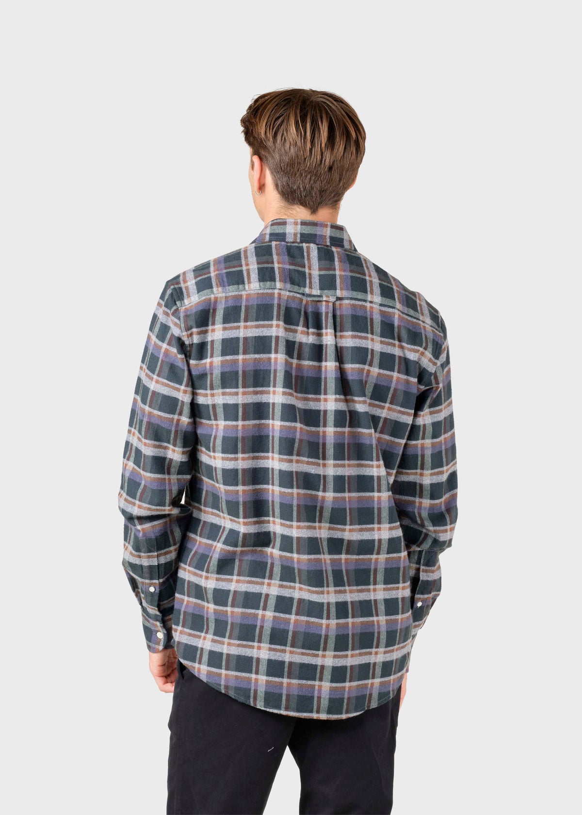 Klitmøller Collective ApS Eddie shirt Shirts Moss green/grey/navy