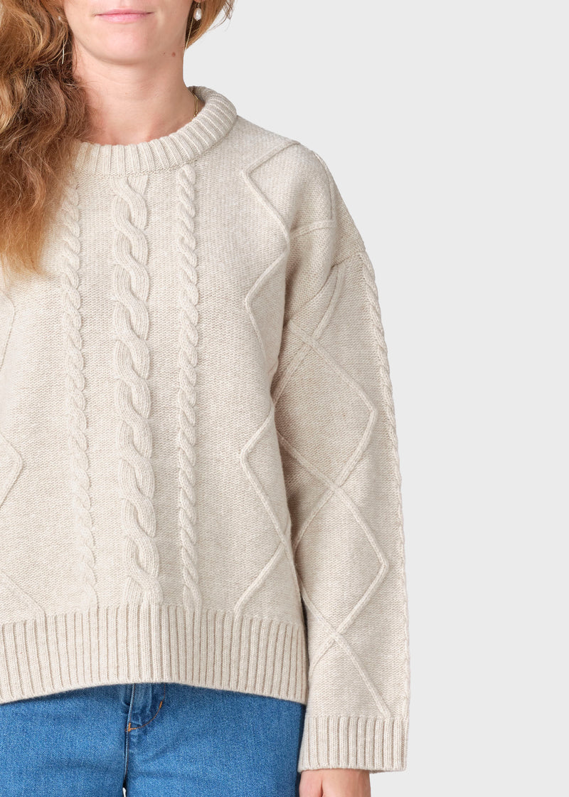 Klitmøller Collective ApS Eden knit  Knitted sweaters Pastel sand