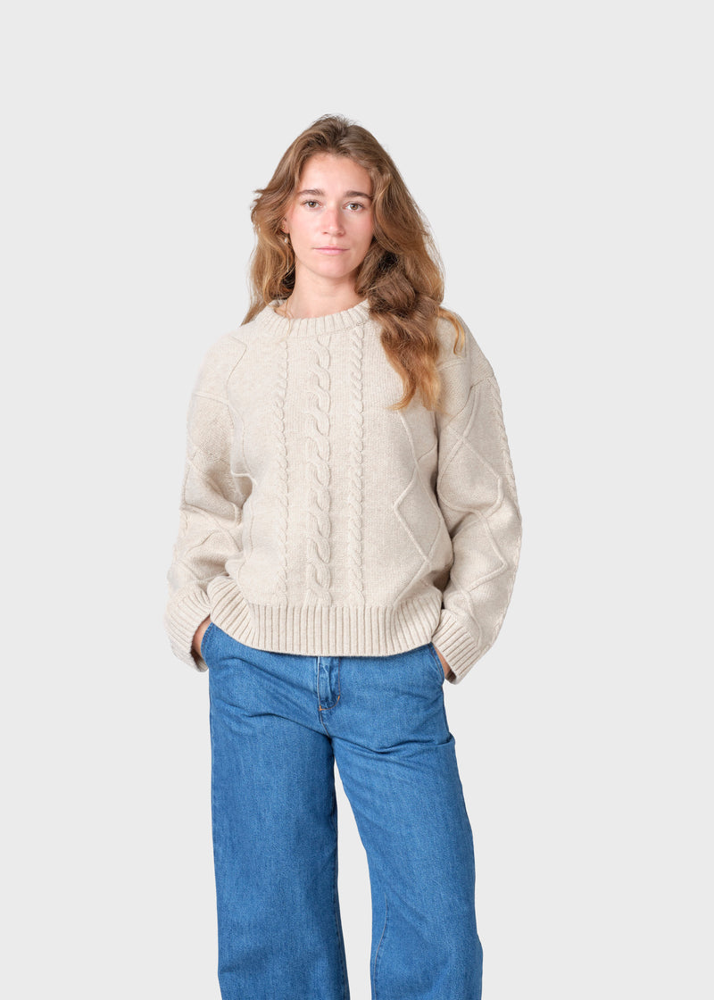 Klitmøller Collective ApS Eden knit  Knitted sweaters Pastel sand