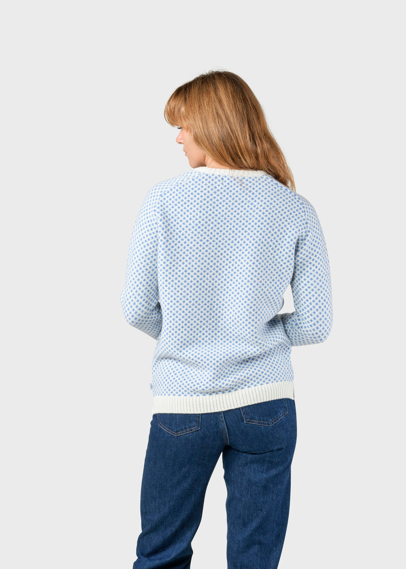 Klitmøller Collective ApS Elaine knit Knitted sweaters Cream/light blue
