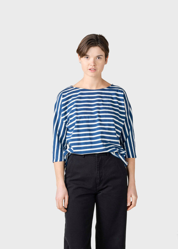 Klitmøller Collective ApS  Emma striped tee T-Shirts Ocean/cream