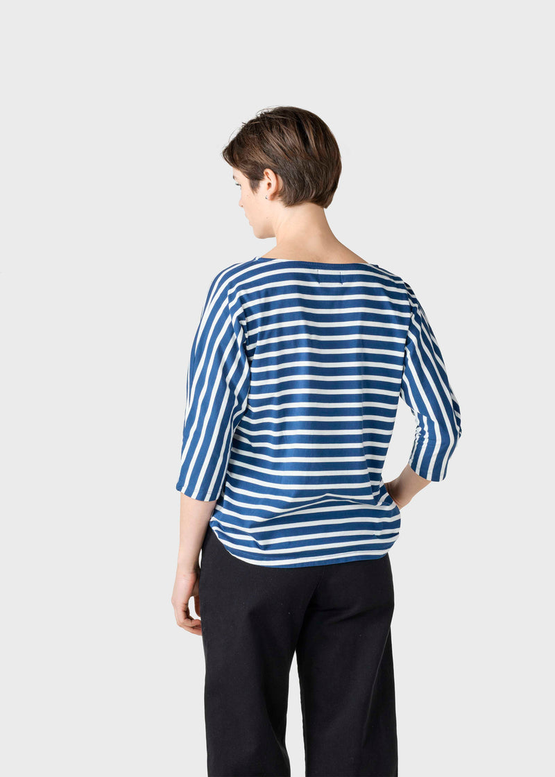 Klitmøller Collective ApS  Emma striped tee T-Shirts Ocean/cream