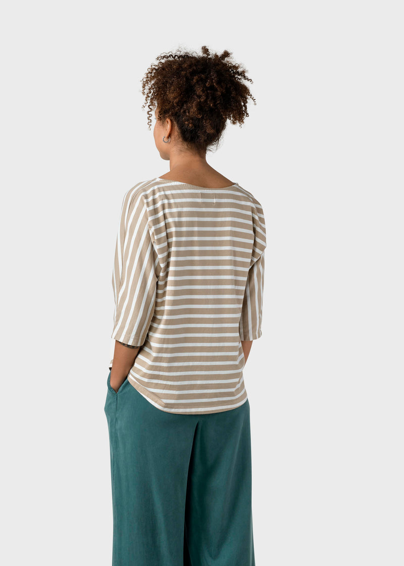 Klitmøller Collective ApS  Emma striped tee T-Shirts Sand/cream