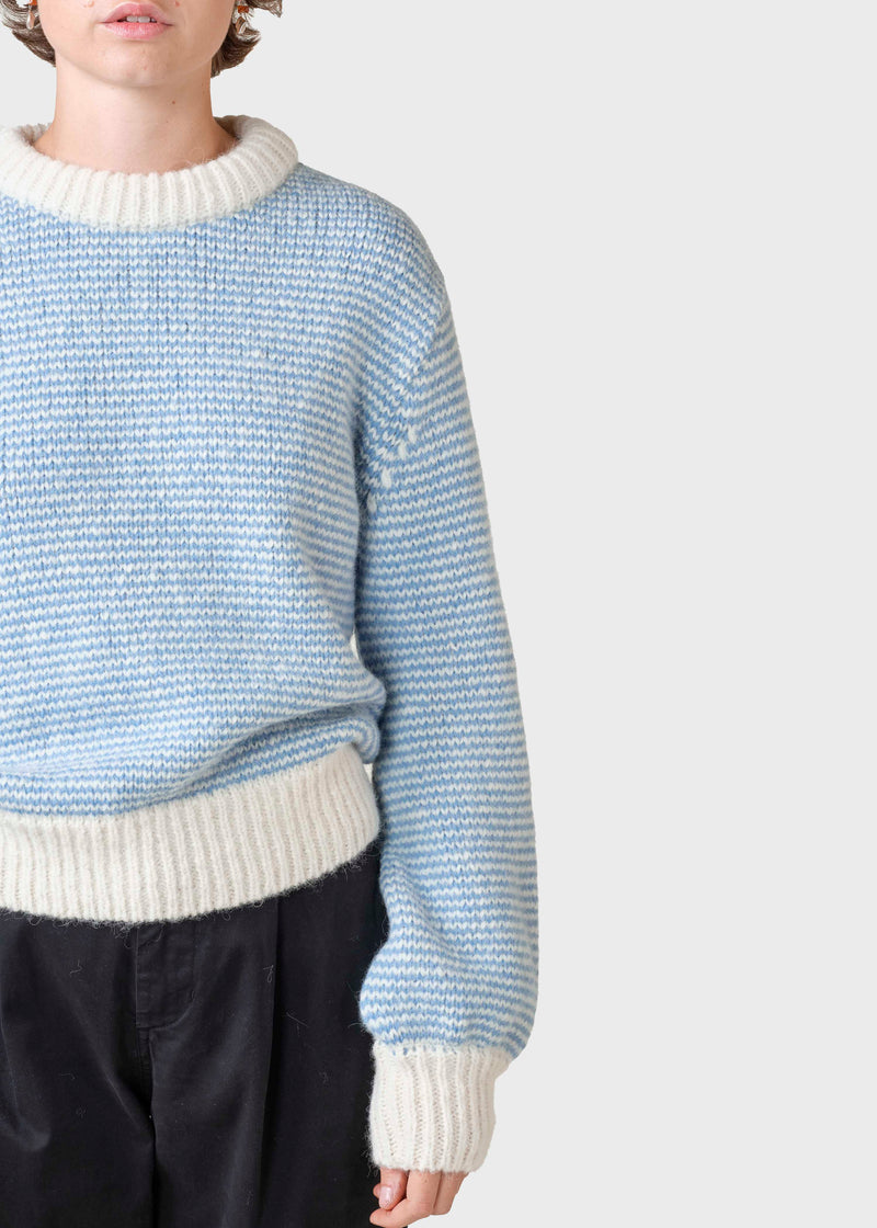 Klitmøller Collective ApS Estelle jumper knit  Knitted sweaters Cream/light blue