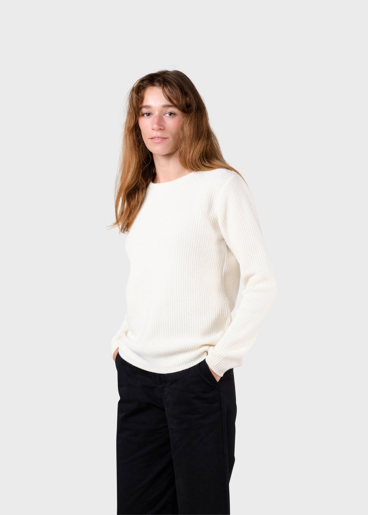 Klitmøller Collective ApS Fenja knit Knitted sweaters Cream